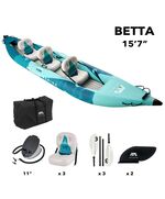 Каяк надувной трехместный с веслами Aqua Marina Betta-475