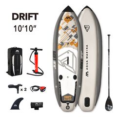SUP-доска надувная с веслом для рыбалки Aqua Marina Drift 10'10"