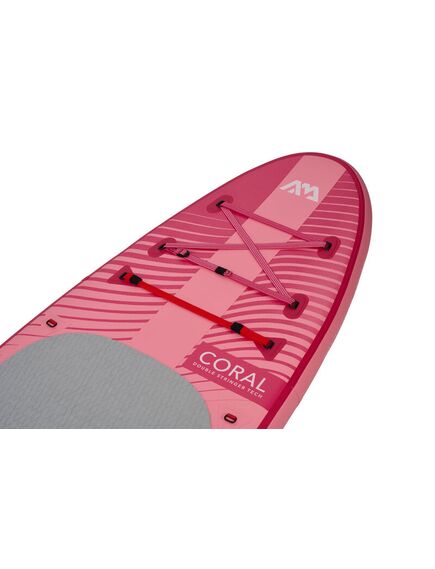 SUP-доска надувная с веслом Aqua Marina Coral (Raspberry) 10'2", изображение 8