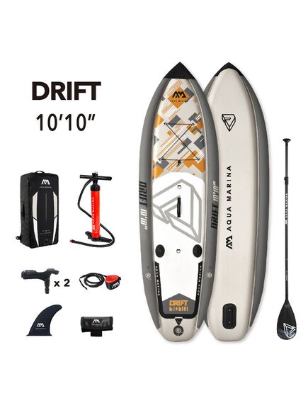 SUP-доска надувная с веслом для рыбалки Aqua Marina Drift 10'10"