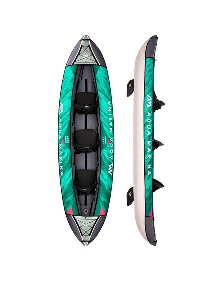 Каяк надувной трехместный с веслами Aqua Marina Laxo-380, изображение 2
