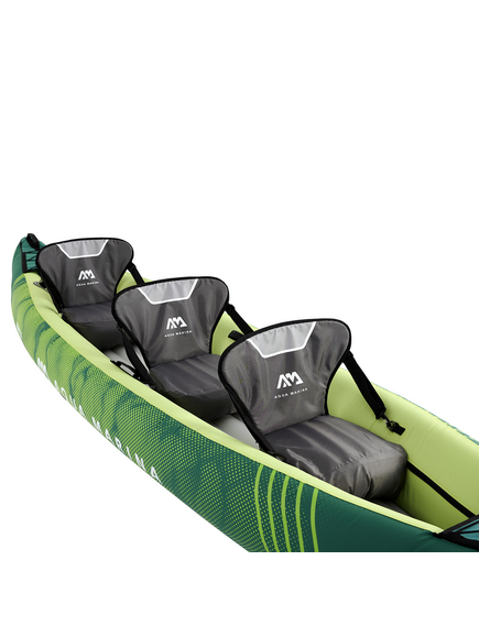Каноэ надувное трехместное с веслами Aqua Marina Ripple-370, изображение 4