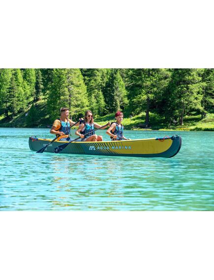 Каноэ надувное высокого давления трехместное Aqua Marina Tomahawk AIR-C 478, изображение 3