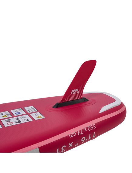 SUP-доска надувная с веслом для туризма Aqua Marina Coral Touring (Raspberry) 11'6", изображение 4