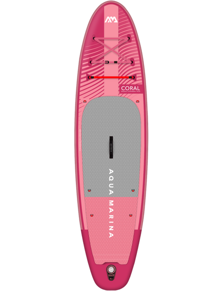 SUP-доска надувная с веслом Aqua Marina Coral (Raspberry) 10'2", изображение 3