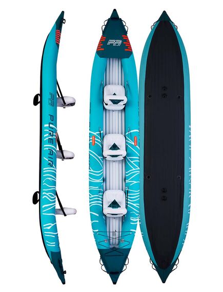 Каяк надувной трехместный с веслами Pure Air Glider-475