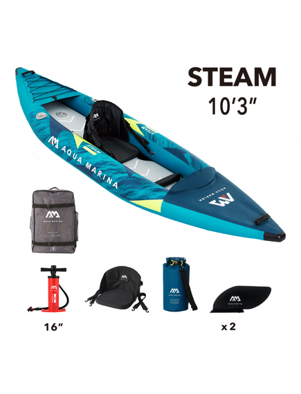 Каяк надувной одноместный Aqua Marina Steam-312