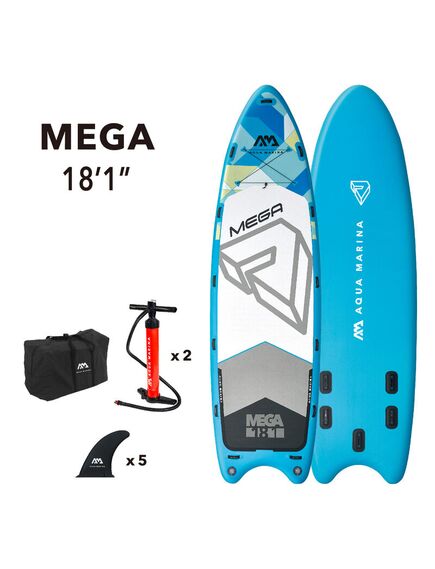 SUP-доска надувная для группы людей Aqua Marina Mega 18'1"