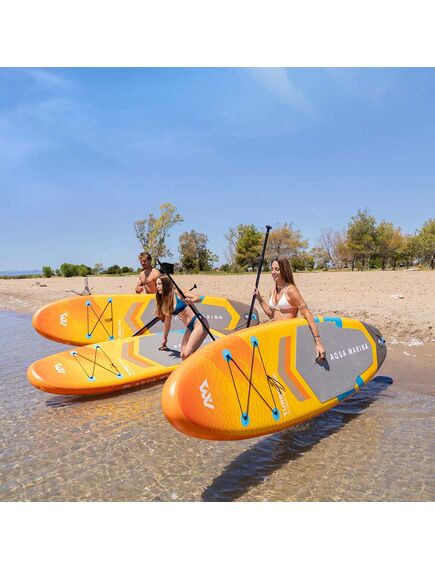 SUP-доска надувная с веслом и плавником с электромотором PF 240S Aqua Marina AMGO 12'0", изображение 4