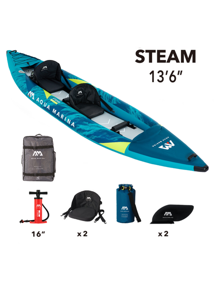 Каяк надувной двухместный Aqua Marina Steam-412