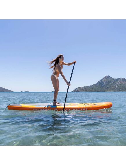 SUP-доска надувная с веслом и плавником с электромотором PF 240S Aqua Marina AMGO 10'10", изображение 6