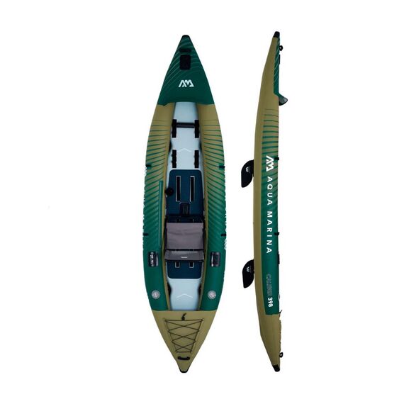 Каяк надувной одно-двухместный для рыбалки Aqua Marina Caliber-398, изображение 2