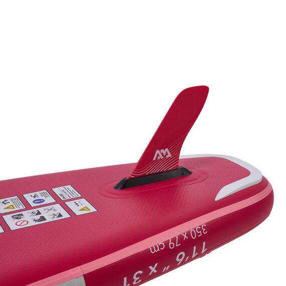 SUP-доска надувная с веслом для туризма Aqua Marina Coral Touring (Raspberry) 11'6", изображение 4