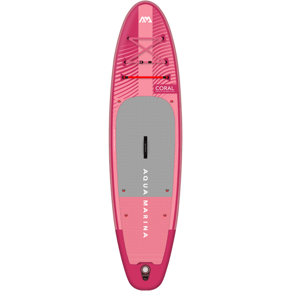 SUP-доска надувная с веслом Aqua Marina Coral (Raspberry) 10'2", изображение 3