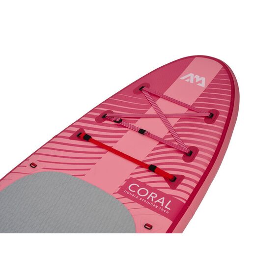 SUP-доска надувная с веслом Aqua Marina Coral (Raspberry) 10'2", изображение 8
