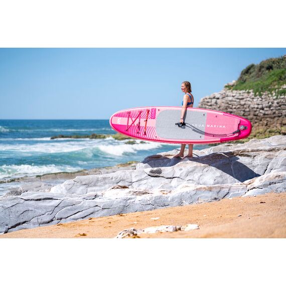 SUP-доска надувная с веслом Aqua Marina Coral (Raspberry) 10'2", изображение 12