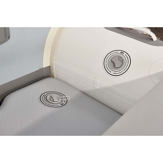Лодка ПВХ с транцем под мотор Aqua Marina DELUXE U-TYPE Yacht Tender 2.5m with DWF Air Deck, изображение 7