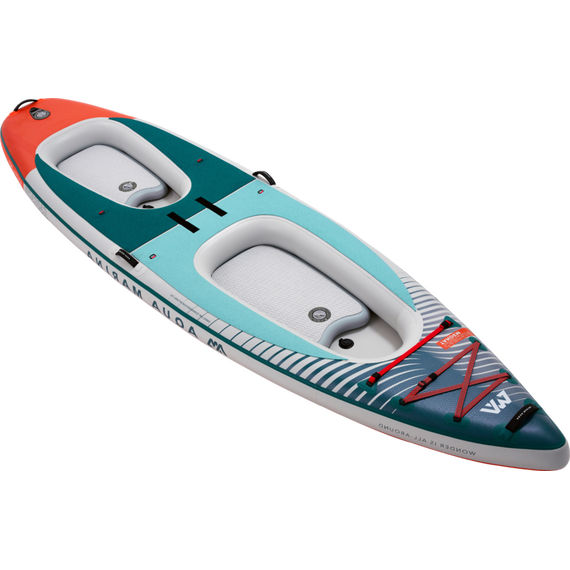 Каяк/SUP-доска надувная с веслом двухместная Aqua Marina Cascade Tandem 13'2", изображение 10